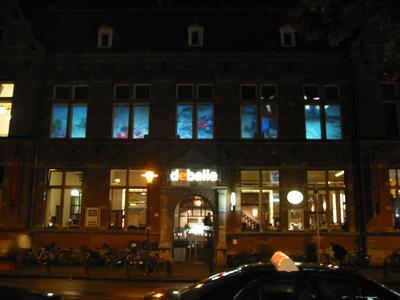 Falls & Rises - Installation view at the Balie facade