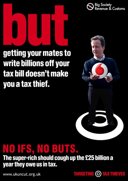 UK Uncut BIG Vodafone poster