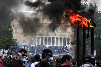 Syntagma Square, Athens,  June 29, 2011