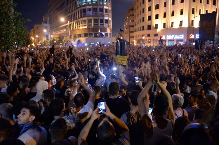 Street protest Beirut, October 2019