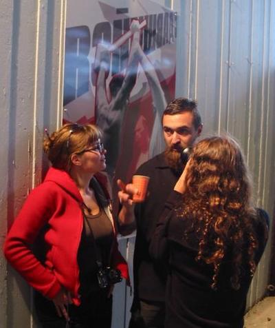 At the opening...