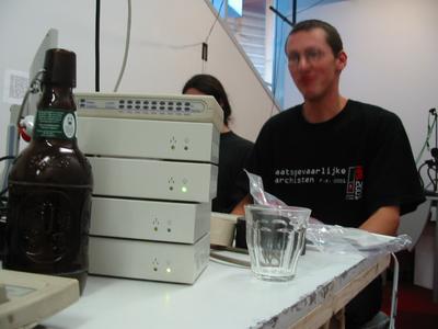 Jaap from ASCII hard @ work