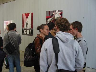 At the opening...